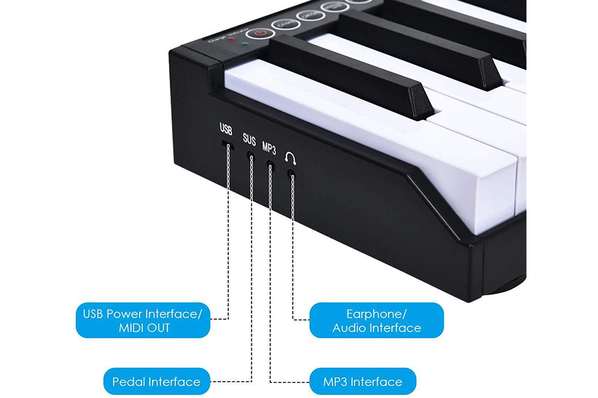 ZTEP-001 Portable piano 88 keys electronic piano folding 88 Keys Touch-sensitive Electric Digital Piano