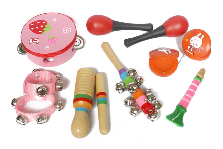 KW1074 Wooden Craft Children Percussion Set