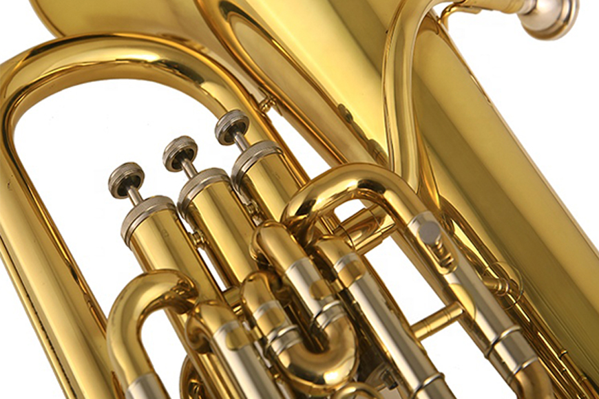 ZYEP-460  Bb 3 Top Action Clear Lacquer Euphonium